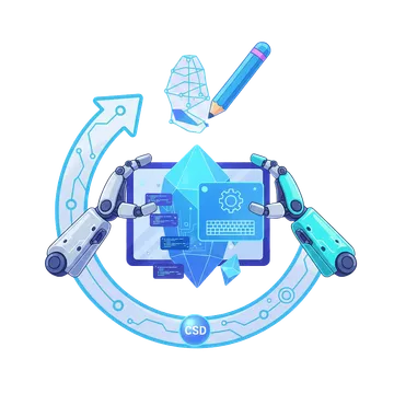 Custom Software & AI Integration illustration
